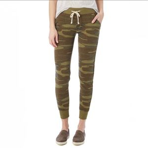 Alternative Apparel Eco-Fleece jogger sweatpants camo XS